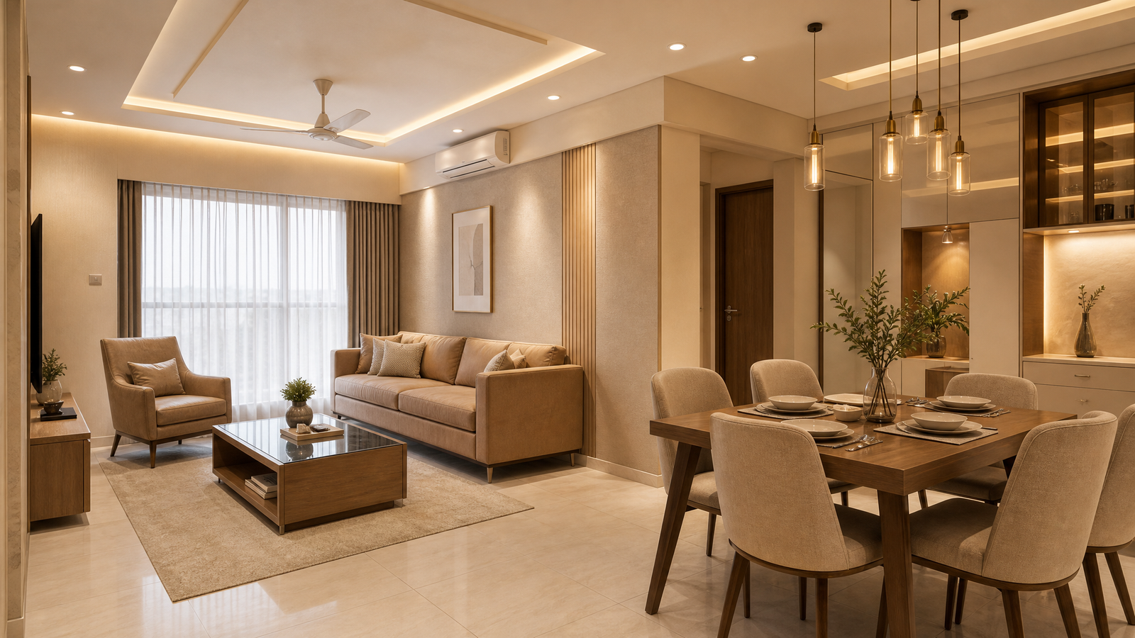 2BHK interior design in Navi Mumbai