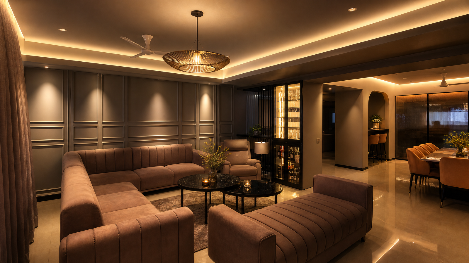 Lighting design for a Navi Mumbai home